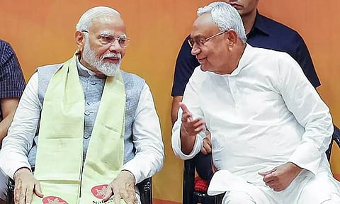 பீகார் தேர்தல்: நிதிஷ் குமாருக்கு பிரதமர் மோடி வாழ்த்து