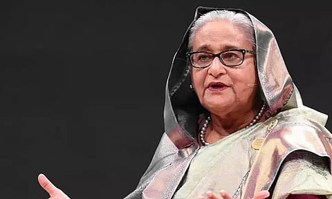 என் தாய் நாட்டை விட்டு வெளியேறியது மிகவும் வேதனை அளிக்கிறது- ஷேக் ஹசீனா உருக்கம்