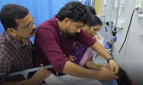 விபத்தில் சிக்கிய மணமகள்: மருத்துவமனைக்கே சென்று தாலி கட்டிய மணமகன்