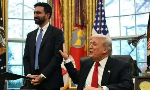 VIDEO: நீங்கள் என்னை பாசிஸ்ட் என்று அழைத்தாலும் பரவாயில்லை.. மம்தானியை தட்டிக்கொடுத்து டிரம்ப் இணக்கம்