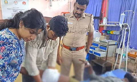 கஞ்சா வியாபாரியை துப்பாக்கியால் சுட்டுபிடித்த போலீசார்- சிதம்பரம் அருகே பரபரப்பு