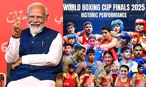உலகக் கோப்பை குத்துச்சண்டை: 20 பதக்கங்களை வென்ற இந்திய அணிக்கு பிரதமர் வாழ்த்து