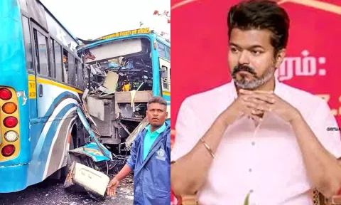 தென்காசி பேருந்து விபத்து: த.வெ.க. தலைவர் விஜய் இரங்கல்