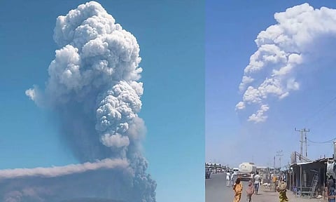 எரிமலை வெடிப்பு எதிரொலி: சாம்பல் புகை இந்திய பகுதியில் இருந்து இன்று இரவு முழுமையாக விலகும் எனத் தகவல்