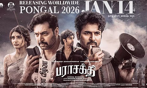 Countdown Begins... 'பராசக்தி' படத்தின் புதிய போஸ்டர் வெளியீடு