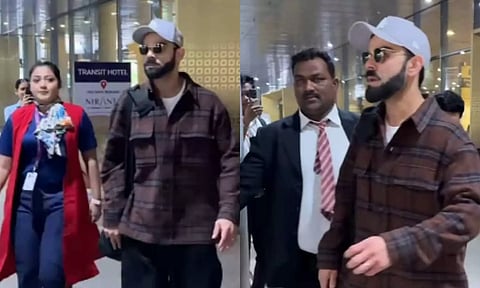 தென் ஆப்பிரிக்காவுக்கு எதிரான ஒருநாள் தொடர்: இந்தியா வந்த கோலி- வீடியோ