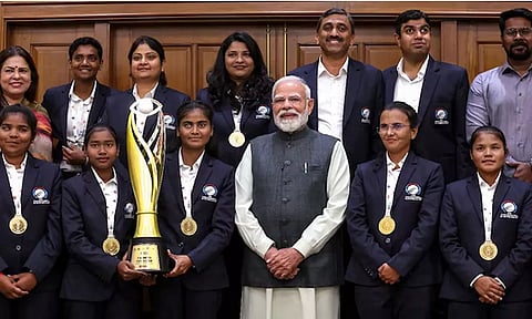 உலகக் கோப்பை வென்ற பார்வையற்றோர் பெண்கள் அணி: நேரில் அழைத்து வாழ்த்திய பிரதமர் மோடி