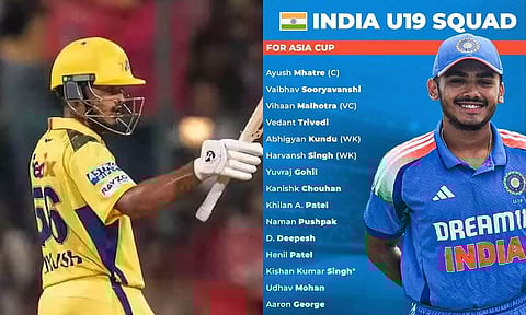 U19 ஆசிய கோப்பை தொடர்: இந்திய அணியின் கேப்டனாக ஆயுஷ் மாத்ரே நியமனம்