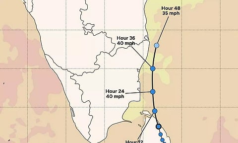 'டிட்வா' புயல் இன்று மாலை ஆழ்ந்த காற்றழுத்த தாழ்வு மண்டலமாக வலுவிழக்கும்