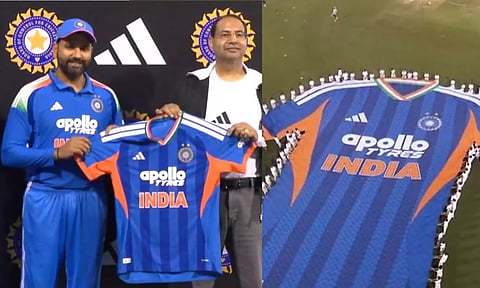 டி20 உலகக் கோப்பை தொடர்: இந்திய அணிக்கான புதிய ஜெர்சி அறிமுகம்