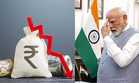 அமெரிக்க டாலருக்கு நிகரான இந்திய ரூபாயின் மதிப்பு வரலாறு காணாத வகையில் வீழ்ச்சி