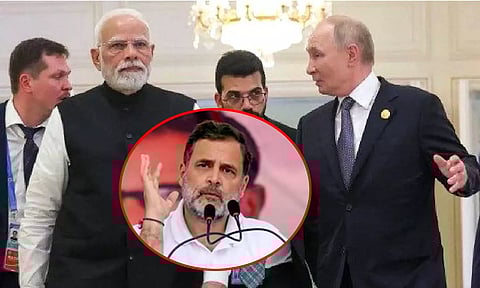 இந்தியா வரும் ரஷிய அதிபர் புதின் - மத்திய அரசை விமர்சித்த ராகுல் காந்தி