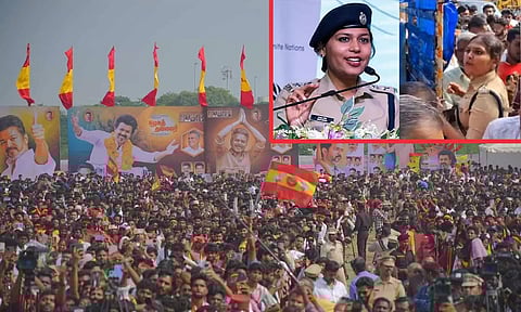 விஜய் பொதுக்கூட்டத்தில் மாஸ் காட்டிய பெண் போலீஸ் உயர் அதிகாரி... யார் இந்த இஷா சிங்?