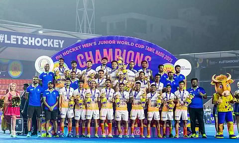 ஜூனியர் உலக கோப்பையில் வெண்கலம்: இந்திய ஹாக்கி வீரர்களுக்கு பரிசு தொகை அறிவிப்பு