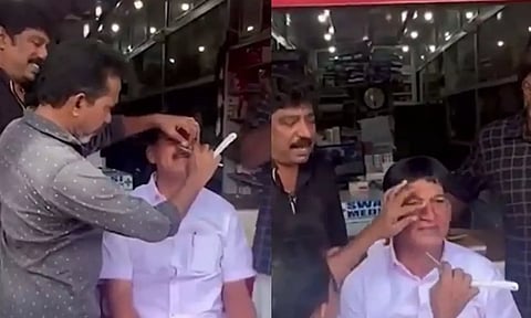 VIDEO: கேரள உள்ளாட்சி தேர்தல்.. சபதத்தில் தோற்றதால் சொன்னபடி மீசையை எடுத்த இடதுசாரி தொண்டர்