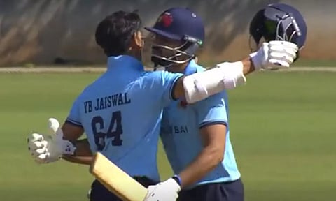 சையத் முஷ்டாக் அலி கோப்பை: ஜெய்ஸ்வால் அதிரடி சதம்- அரியானாவை வீழ்த்தியது மும்பை