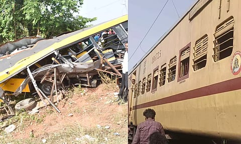 2025 REWIND: கடலூர் பள்ளி வேன் மீது ரெயில் மோதி 3 மாணவர்கள் பலி - அவசரமா? அலட்சியமா?