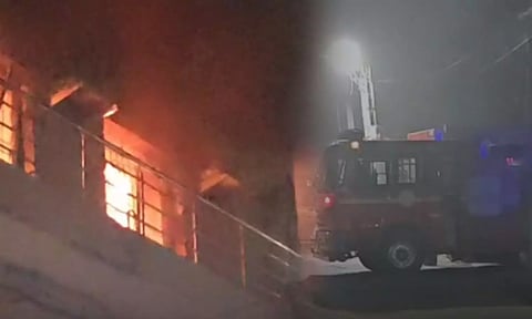 மதுரை LIC  அலுவலகத்தில் தீ விபத்து.. பெண் மேலாளர் உயிரிழப்பு