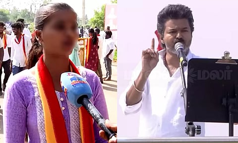 விஜய்க்கு ஓட்டு போடல... வீட்டுல 9 பேருக்கும் சோத்துல விஷம் வெச்சிடுவேன் - த.வெ.க. பெண் தொண்டர்