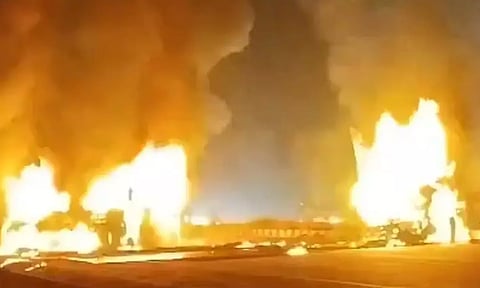 கர்நாடகாவில் தனியார் பேருந்தில் தீவிபத்து- 17 பேர் உயிரிழப்பு