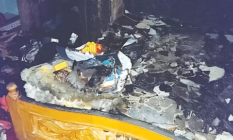 காதல் திருமணத்திற்கு எதிர்ப்பு - மணமகனின் சகோதரி வீட்டில் பெட்ரோல் குண்டு வீச்சு