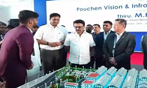 உளுந்தூர்பேட்டை சிப்காட்டில் முதலமைச்சர் மு.க.ஸ்டாலின் ஆய்வு