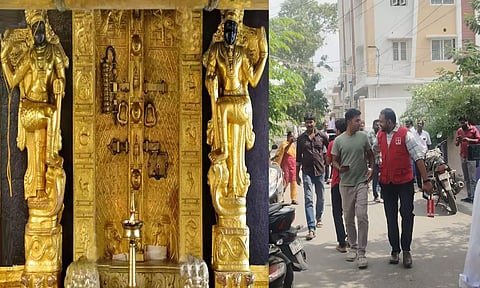 சபரிமலை கோவில் - பாலசுப்பிரமணிக்கு சொந்தமான அலுவலகத்தில் விசாரணைக்கு வந்த கேரள போலீசார்