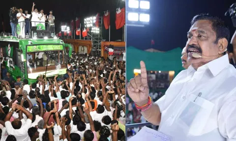பச்சைப் பொய் சொல்கிறார் ஸ்டாலின்: திருத்தணியில் சீறிய எடப்பாடி பழனிசாமி