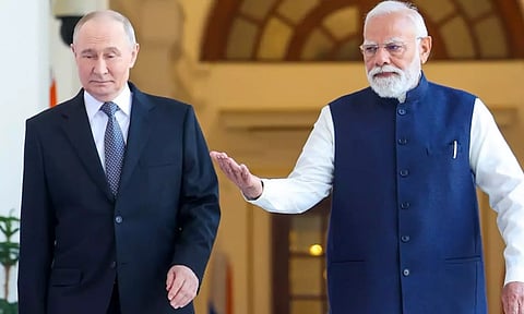 "ரஷிய அதிபர் புதின் இல்லத்தை குறிவைத்து தாக்குதல்" - பிரதமர் மோடி கவலை