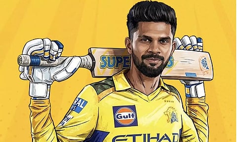 விஜய் ஹசாரே தொடரில் அதிவேகமாக 100 சிக்சர்: ருதுராஜுக்கு போஸ்டர் வெளியிட்ட சி.எஸ்.கே.