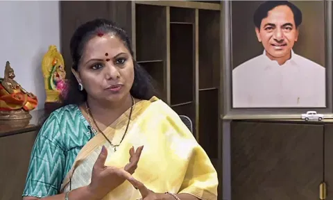 தெலுங்கானாவில் பிறக்கிறது புதிய கட்சி.. கே.சி.ஆர்-இன் மகள் கவிதா அறிவிப்பு