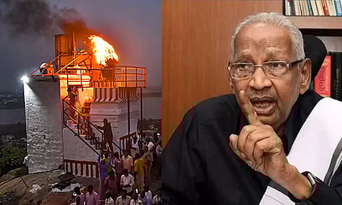 திருப்பரங்குன்றம் பிரச்சனையில் RSS அரசியல்  - கி.வீரமணி அறிக்கை