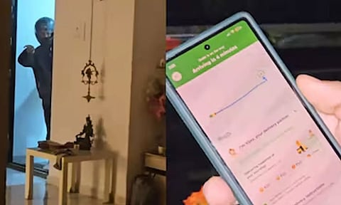 VIDEO: பால்கனியில் சிக்கிய இளைஞர்கள்... என்ட்ரி கொடுத்த டெலிவரி ஊழியர் - அடுத்து நடந்த சம்பவம்