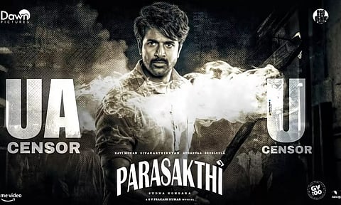 பராசக்தி படத்தில் 25 இடங்களில் சென்சார் கட்- பட்டியலை வெளியிட்ட தணிக்கைக் குழு