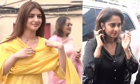 சென்னை சத்யம் தியேட்டரில் பராசக்தி படம் பார்க்க வந்த ஸ்ரீலீலா, ஷாலினி அஜித்குமார்!