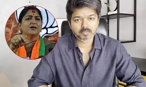 'அவர்தானே சிபிஐ கேட்டார்; ஆஜராகி வரட்டும்' - விஜய் டெல்லி பயணம் குறித்து குஷ்பு கருத்து!