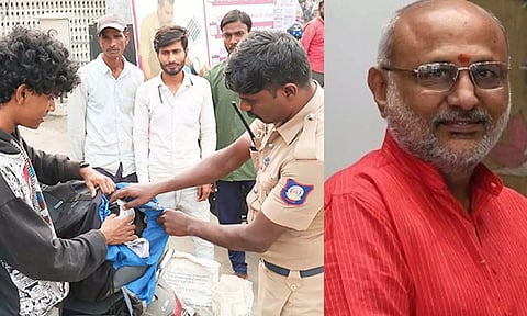 துணை ஜனாதிபதி சி.பி.ராதாகிருஷ்ணன் நாளை திருப்பூர் வருகை- மாநகர் முழுவதும் பலத்த போலீஸ் பாதுகாப்பு