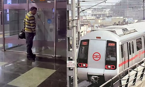 VIDEO: டெல்லி மெட்ரோ ரெயில் நிலையத்தில் சிறுநீர் கழித்த நபர் - இணையத்தில் கடும் விமர்சனம்