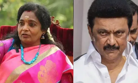 "டப்பா என்ஜின்" விமர்சனத்திற்கு தமிழிசை பதிலடி: திமுக அரசு "ட்ரபிள் என்ஜின்" எனச் சாடல்!