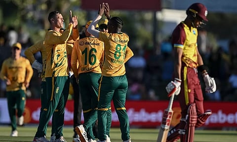 முதல் டி20 போட்டி: வெஸ்ட் இண்டீசை எளிதில் வீழ்த்திய தென் ஆப்பிரிக்கா