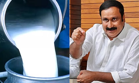 தமிழக உழவர்களுக்கு துரோகம் செய்துவிட்டு கர்நாடகத்தில் பால் வாங்குவதா? - ஆவின் நிறுவனத்துக்கு அன்புமணி கண்டனம்