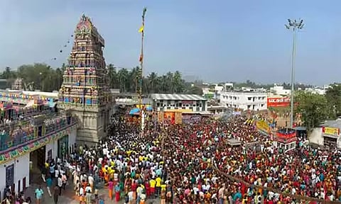 ஆனைமலை மாசாணியம்மன் கோவில் குண்டம் திருவிழா: ஆழியாற்றங்கரையில் நள்ளிரவு மயான பூஜை