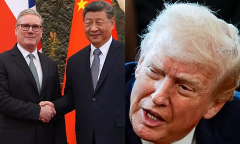 பிரிட்டனுக்கு ஜாக்பாட்.. இறக்குமதி வரியை பாதியாகக் குறைத்த சீனா -  டிரம்ப் பொருமல்