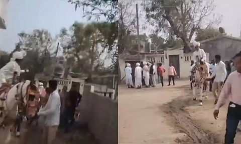 குதிரையில் திருமண ஊர்வலம் சென்ற தலித் மணமகன்.. சரமாரி தாக்குதல் நடத்திய ஆதிக்க சாதி கும்பல்