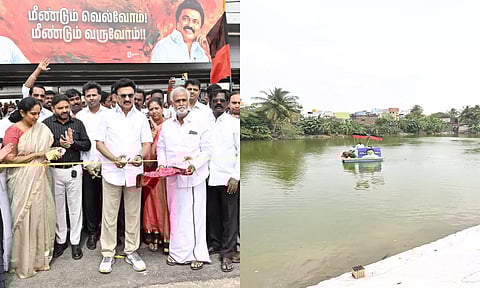 கொளத்தூர் ரெட்டேரி சந்திப்பில் ஏரிக்கரை பூங்கா - முதலமைச்சர் மு.க.ஸ்டாலின் திறந்து வைத்தார்