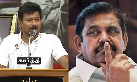 எடப்பாடி பழனிசாமிதான் இந்தியாவிலேயே மிகப்பெரிய முரட்டு அடிமை - உதயநிதி விமர்சனம்