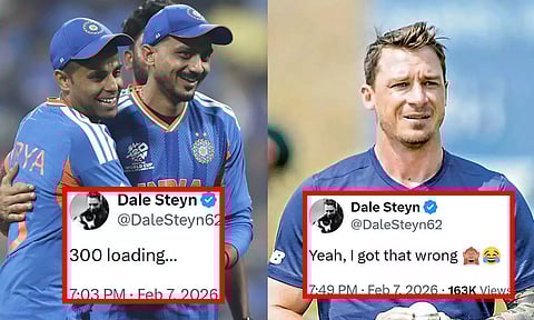டி20 உலகக் கோப்பை: இந்திய அணி 300 ரன்கள் அடிக்கும் என்ற டேல் ஸ்டெயின் பதிவு இணையத்தில் வைரல்