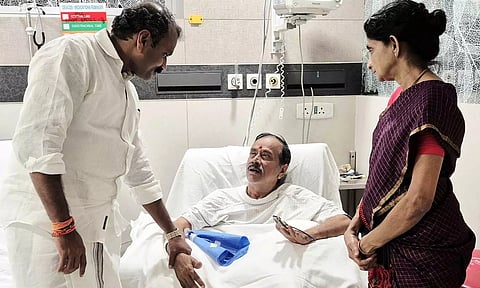 எச்.ராஜாவை மருத்துவமனையில் சந்தித்து நலம் விசாரித்தார் எல்.முருகன்