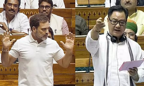 ராகுல் காந்தி பேச்சு பொய்கள் நிறைந்தவை: அவைக்குறிப்பில் இருந்து நீக்கக் கோருவோம்- கிரண் ரிஜிஜு