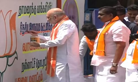 தாமரை சின்னத்துக்கு வர்ணம் தீட்டிய அமித்ஷா- தே.மு.தி.க.வை இழுக்கவும் பேச்சுவார்த்தை?